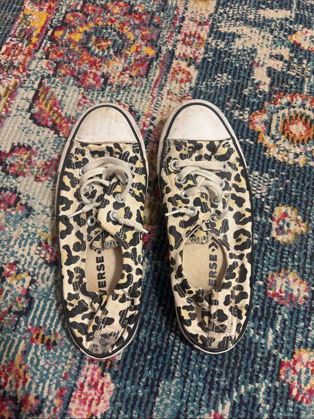 Leopard print converse Allstar